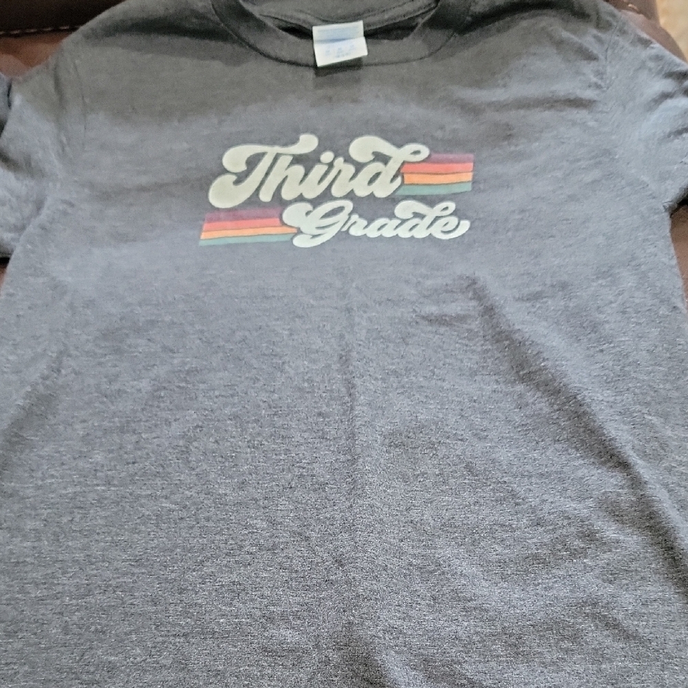 Gray Third Grade Graphic T-Shirt